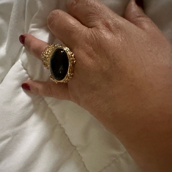 Vintage YSL rare Arty black ring size 7 - Picture 8 of 10